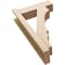 Ekena Millwork 6-in W x 18-in D x 30-in H Balboa Block Rough Cedar Woodgrain TimberThane Outlooker, Primed Tan OUTUR060X18X30BOA44RCPR - alternate 5